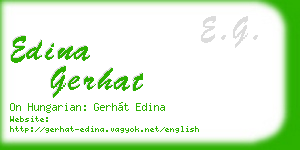 edina gerhat business card